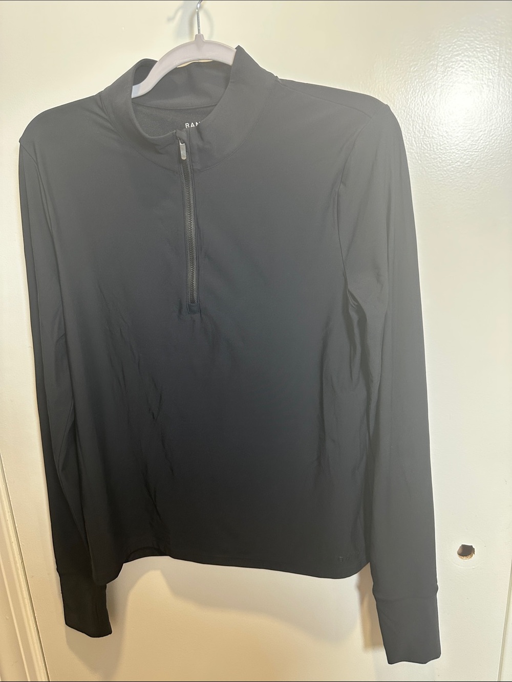 Black Half-Zip Long-Sleeve Performance Top by Bandier (57)